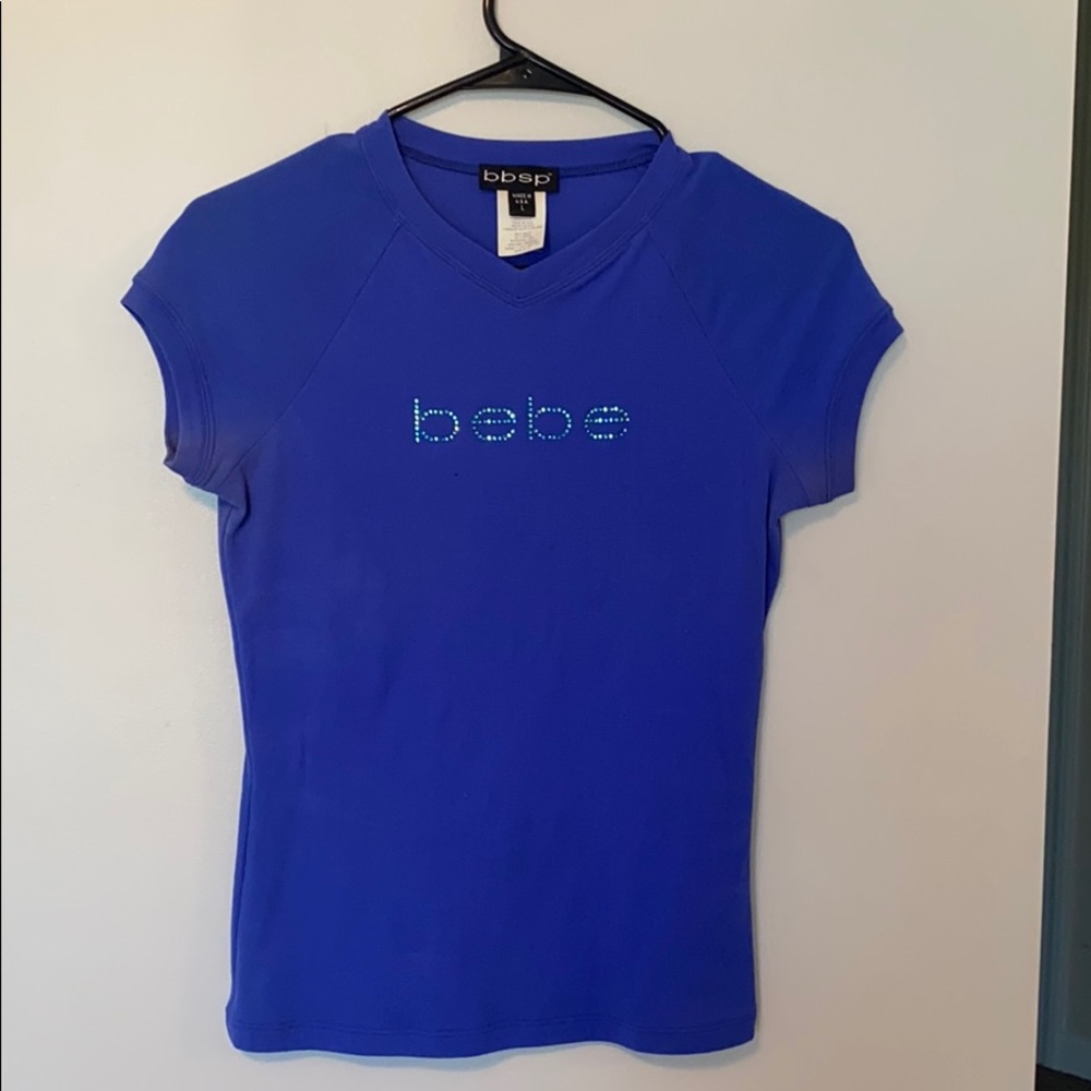 Blue Bebe shirt.